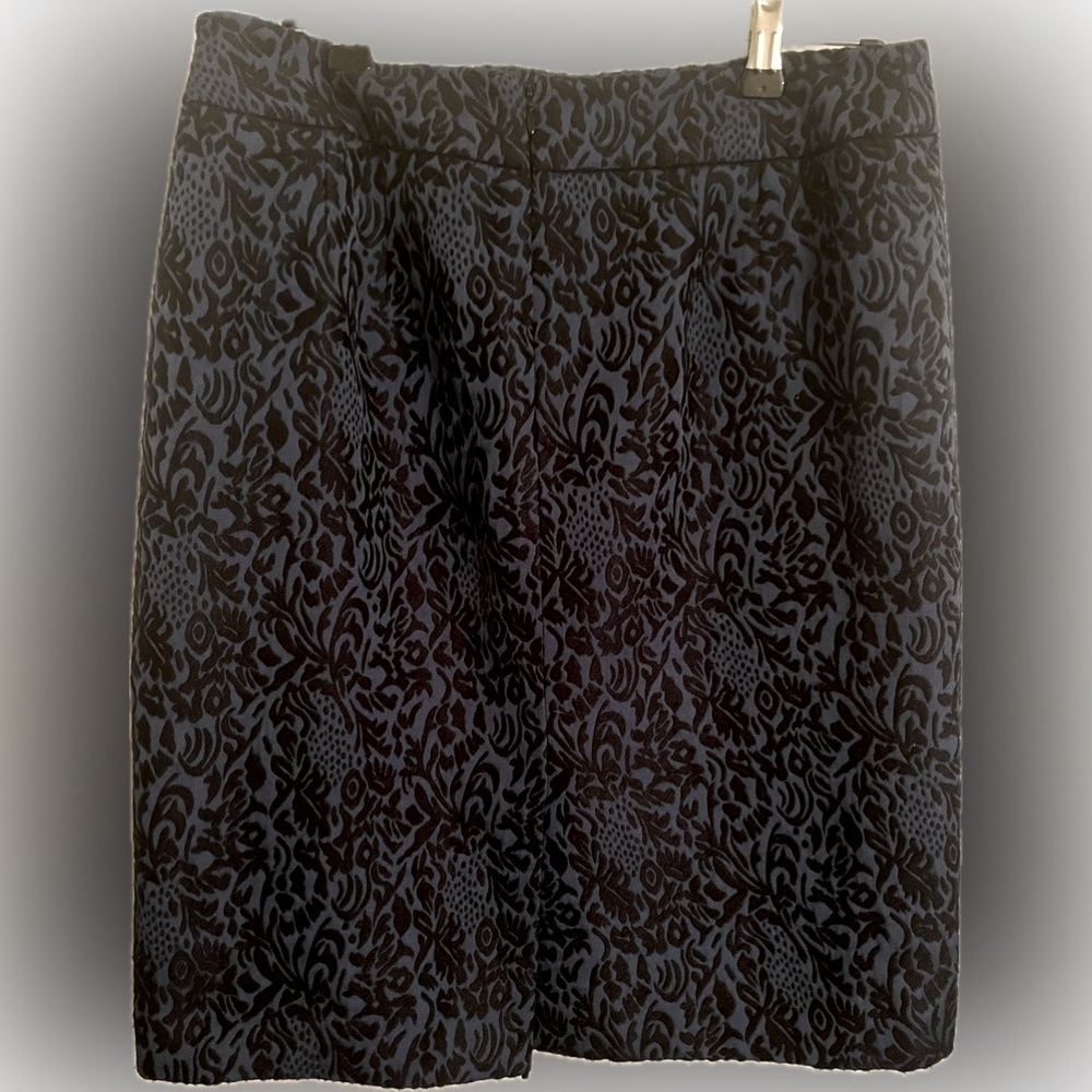 Ann Taylor Brocade Wool Skirt Size 8
